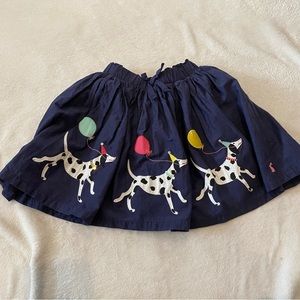 Joules Dalmation Party Navy Skirt 5T